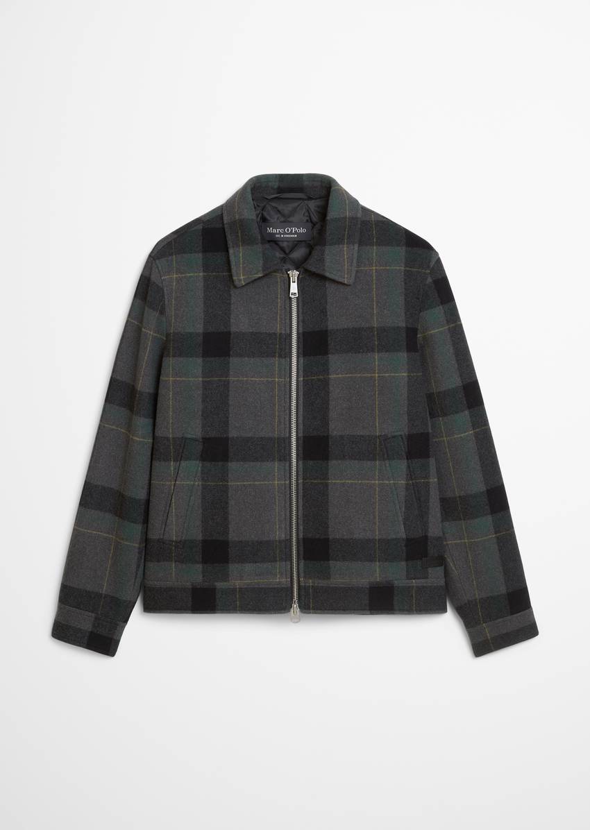 Wool blouson with light padding