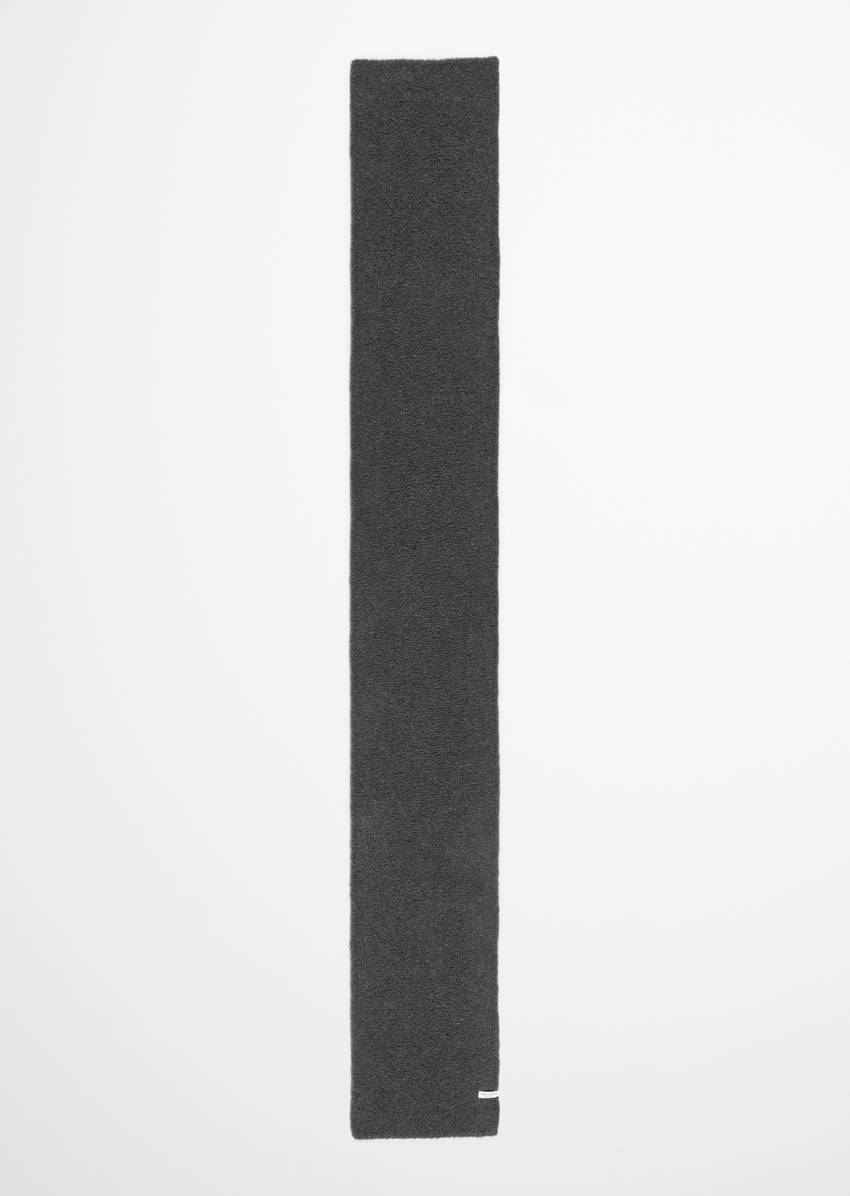 Bouclé scarf made from a wool/alpaca wool mix