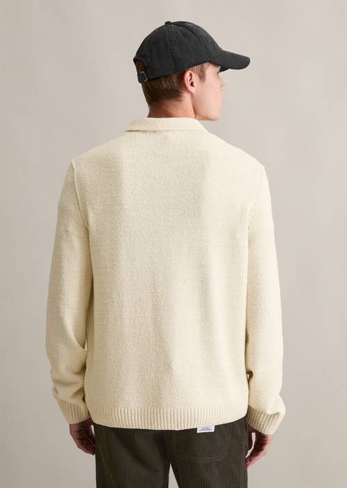 Bouclé knit sweater relaxed made from organic cotton