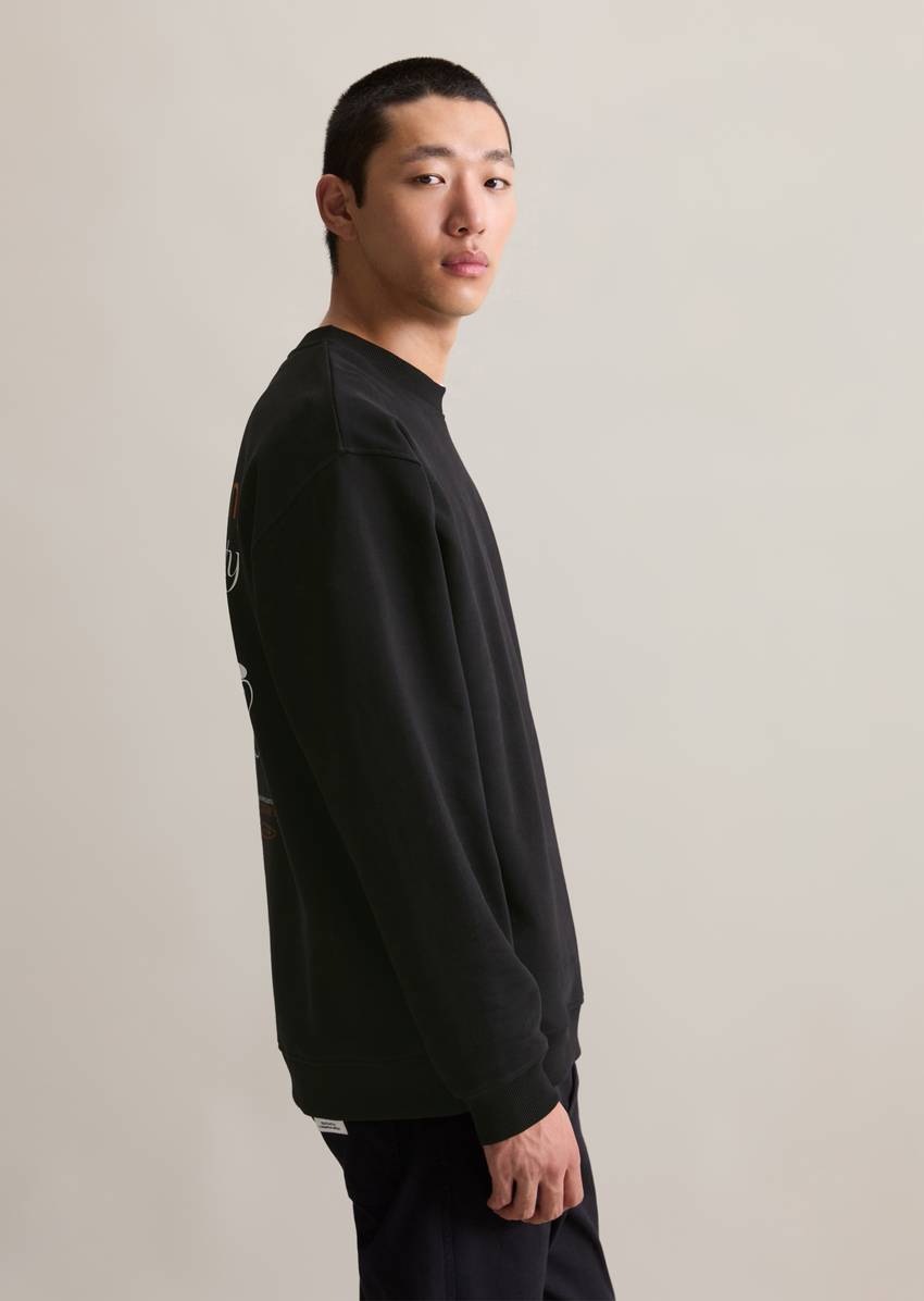 Relaxed sweatshirt with casual back print