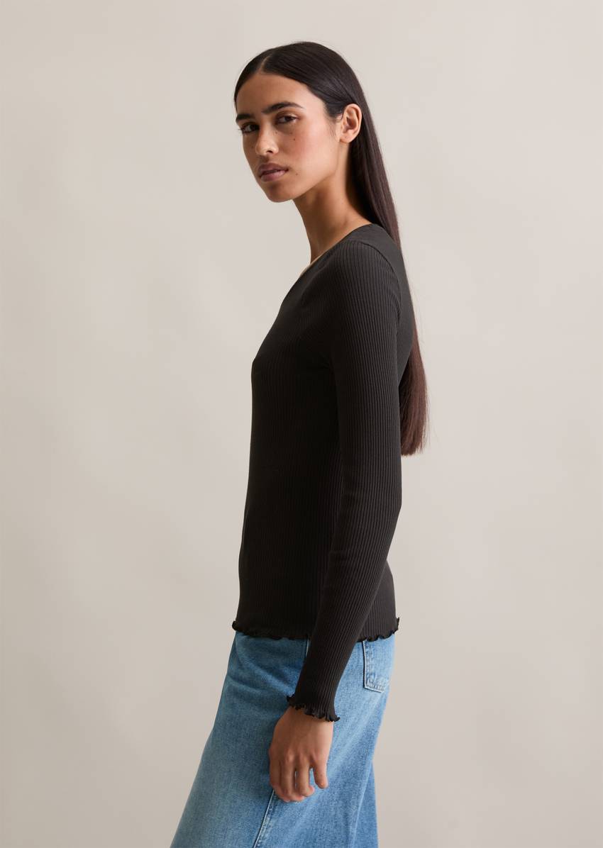 DfC longsleeve slim made from organic cotton stretch