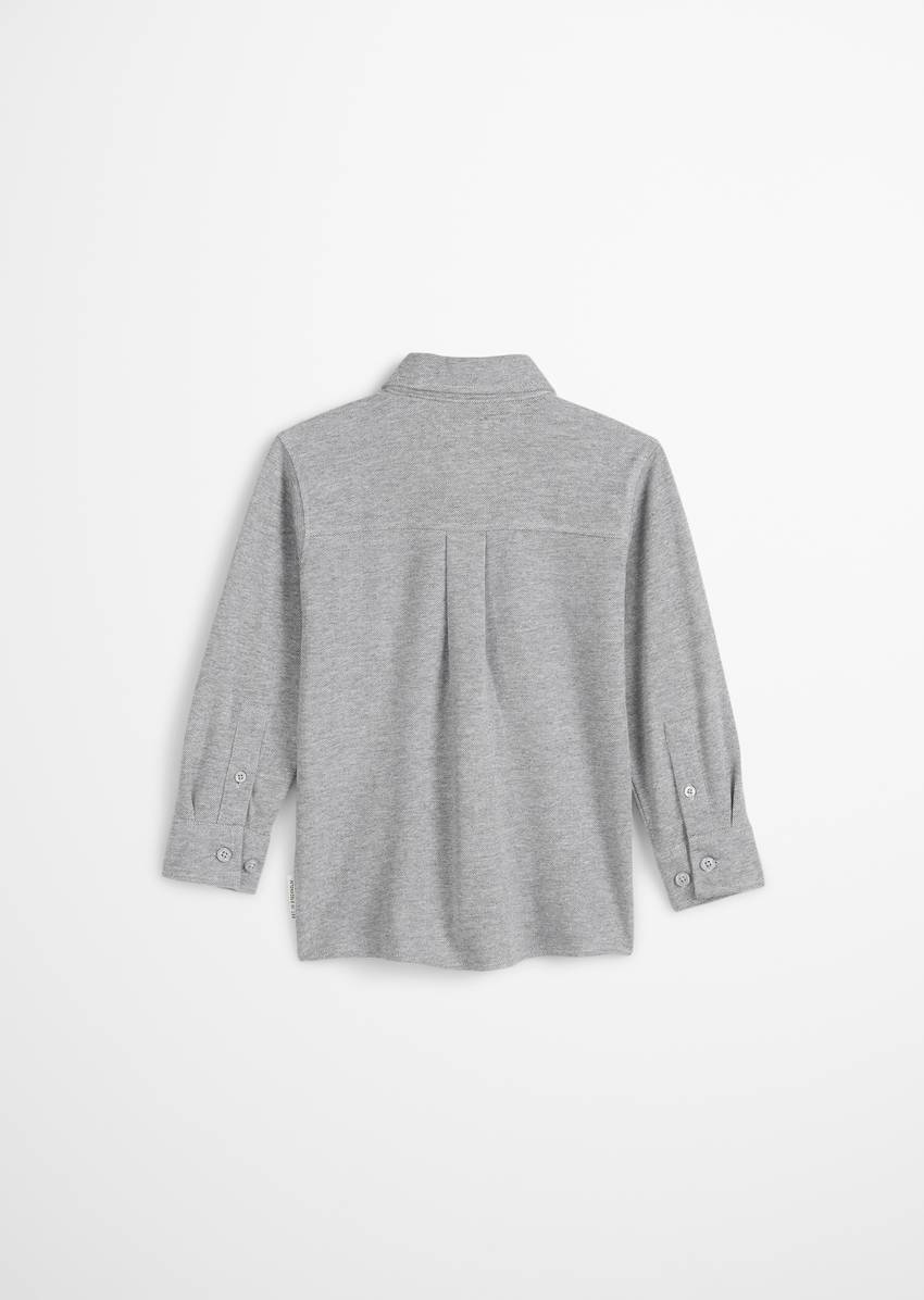 KIDS-BOYS shirt with yarn-dyed check pattern