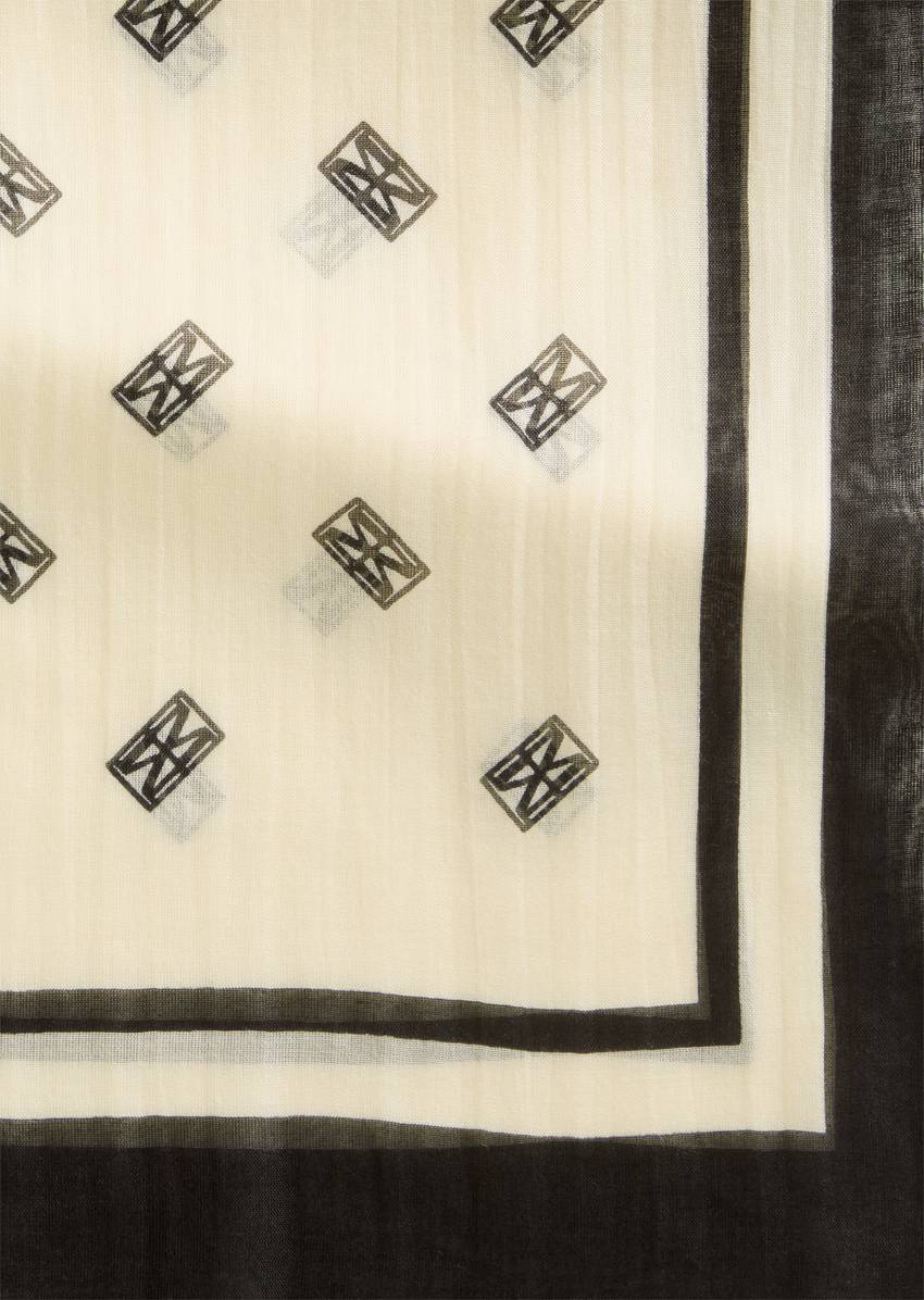 Scarf with all-over print with TENCEL™ Lyocell