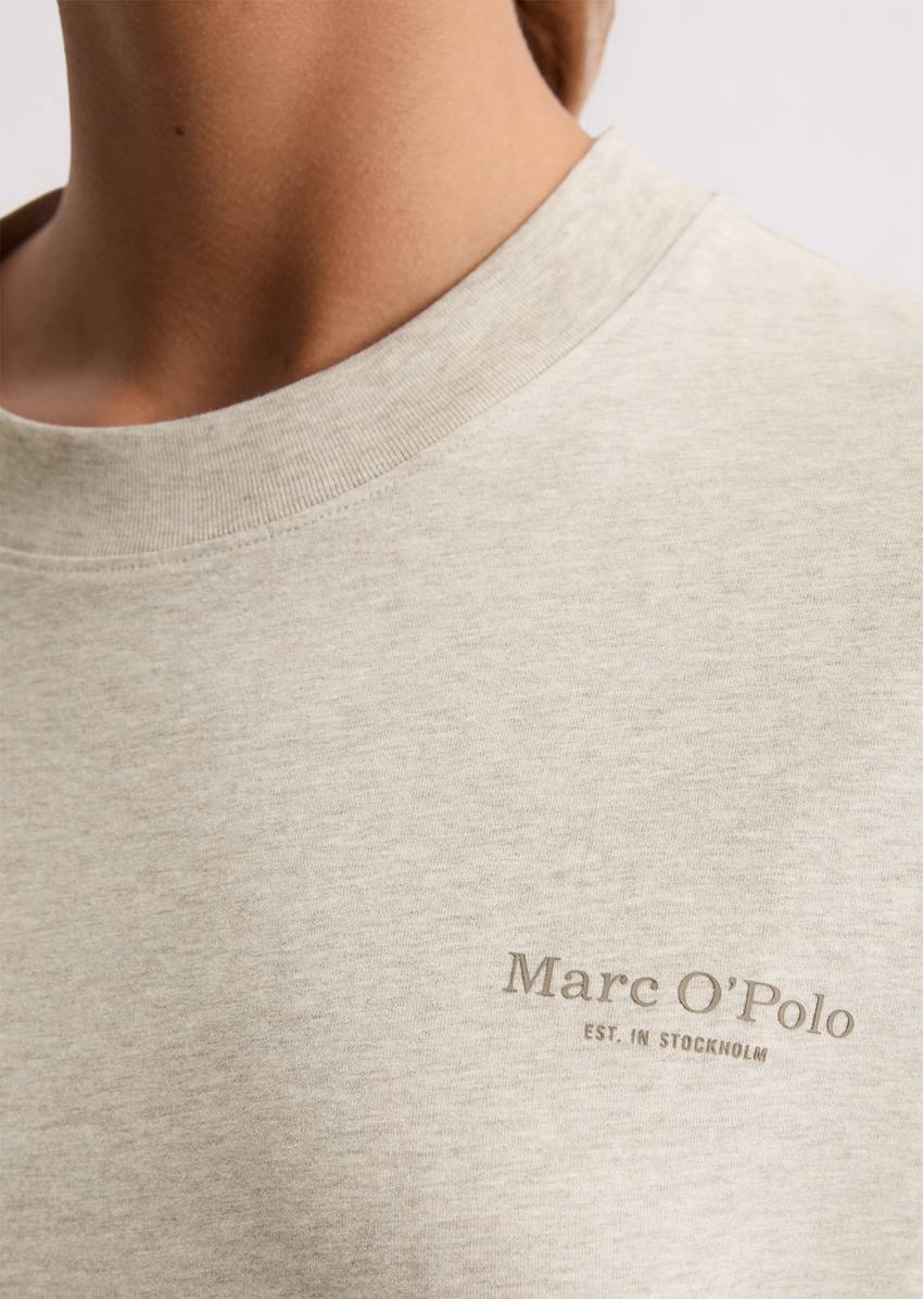 Long-sleeved lounge shirt made from organic cotton jersey