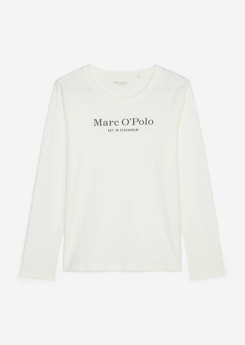 Long-sleeved lounge shirt made from organic cotton jersey