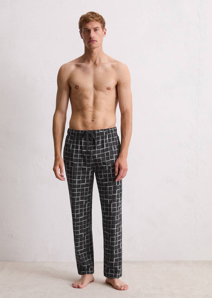 Lounge jersey pants made from organic cotton