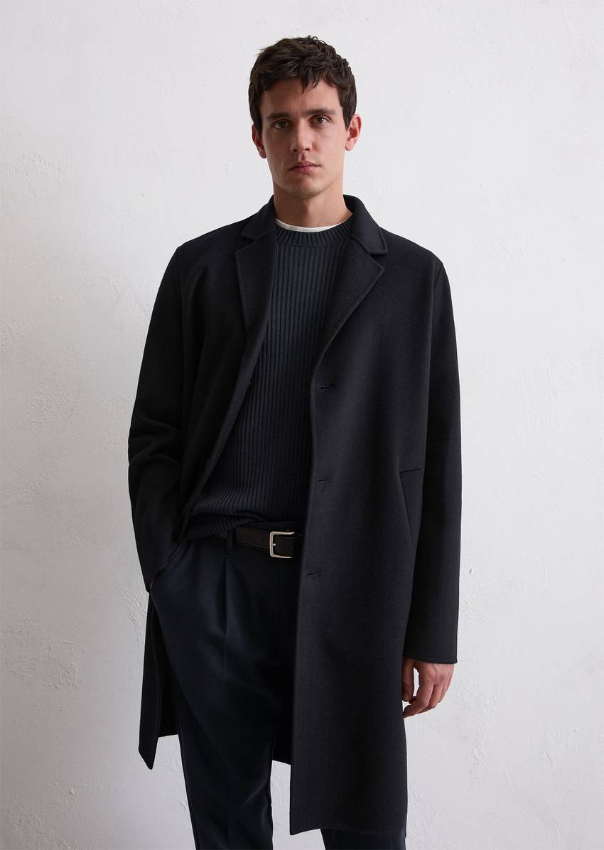 Travel Collection wool coat made from exclusive doubleface