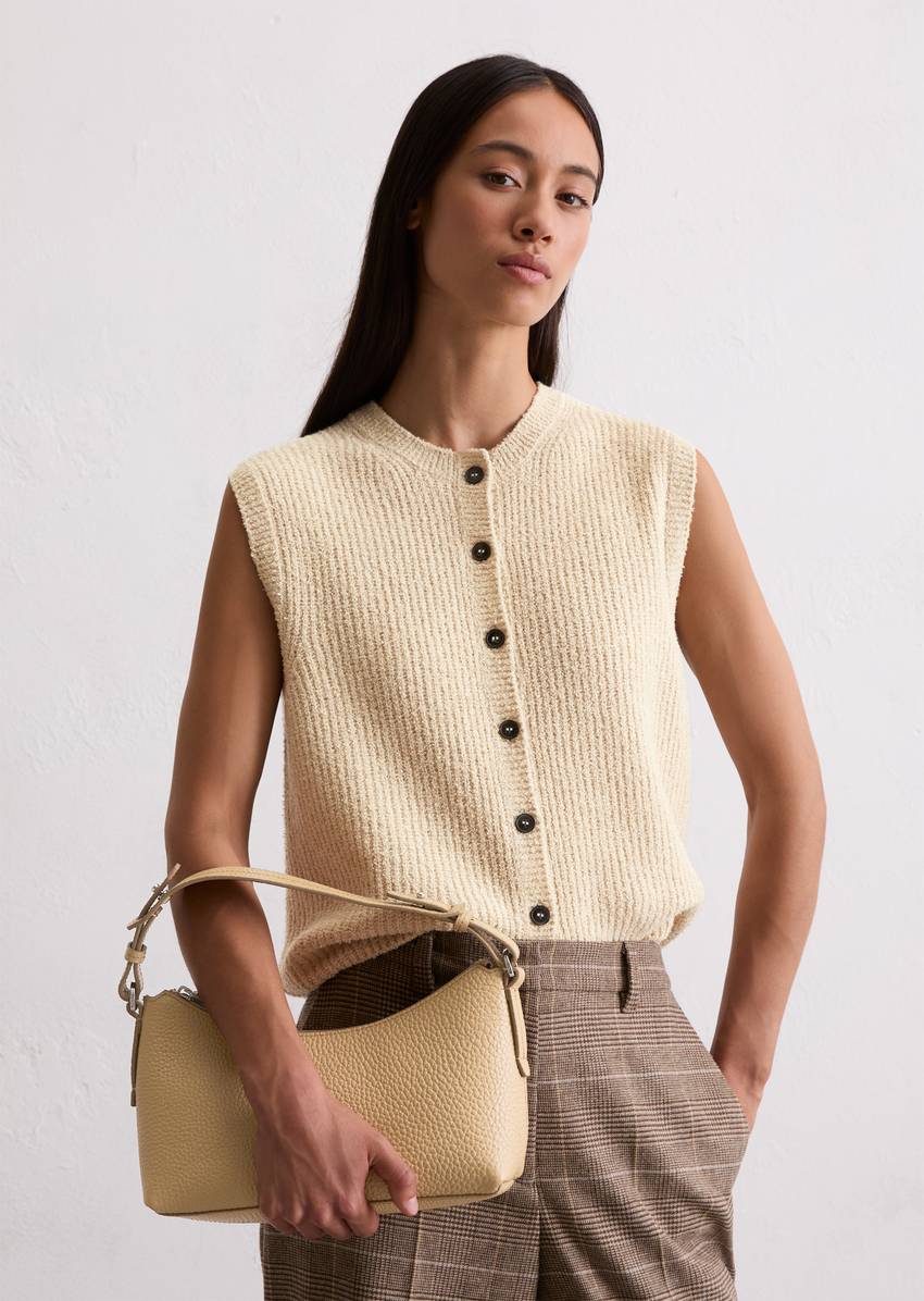 Shoulder bag medium made from finely grained cowhide