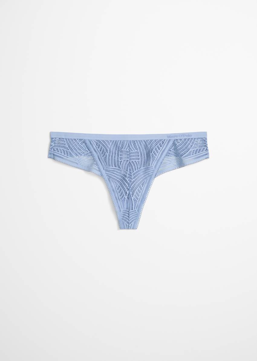 String with delicate lace