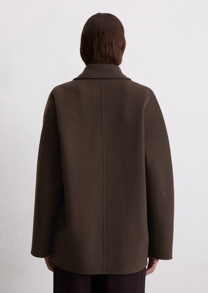 Caban jacket relaxed made from fine wool doubleface