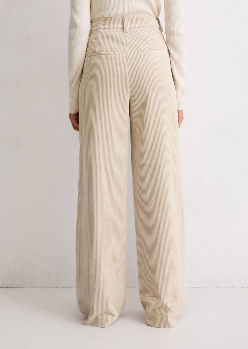 Corduroy pants wide made from pure organic cotton