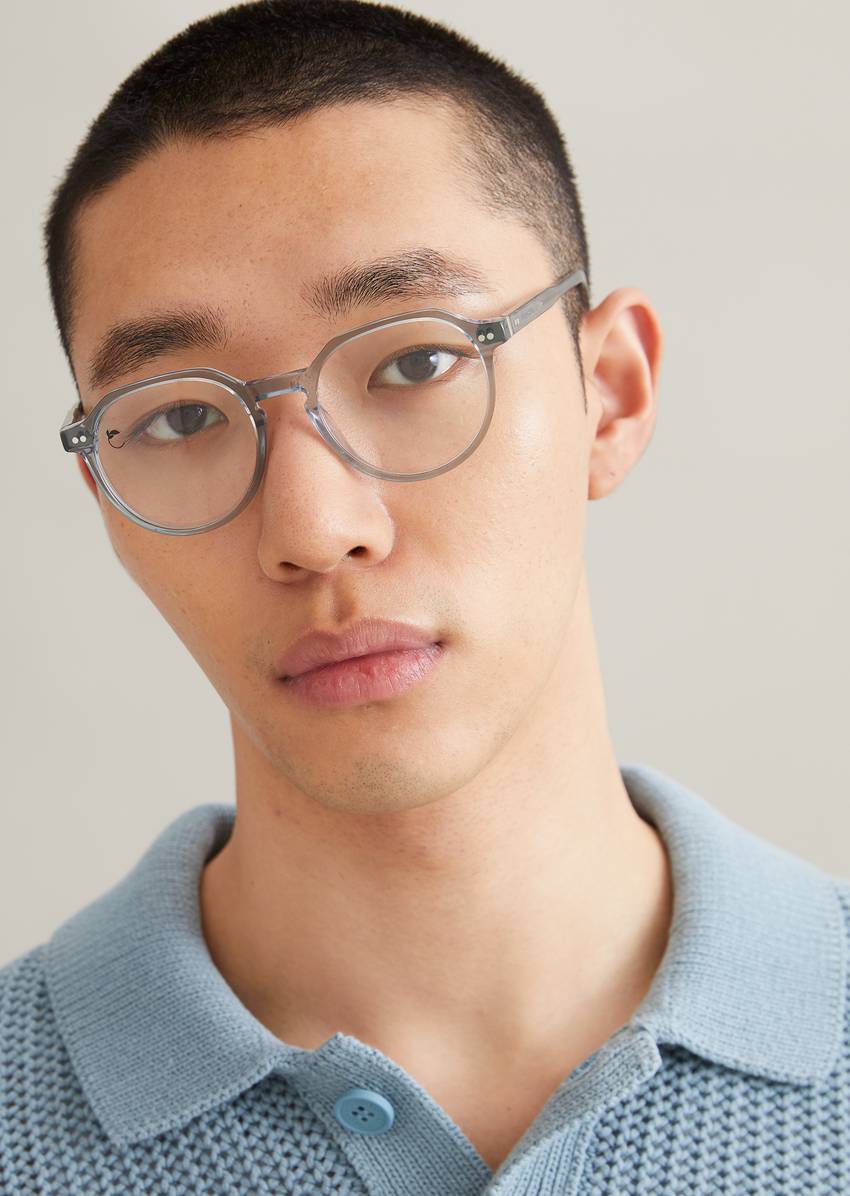 Unisex glasses made from lightweight organic acetate