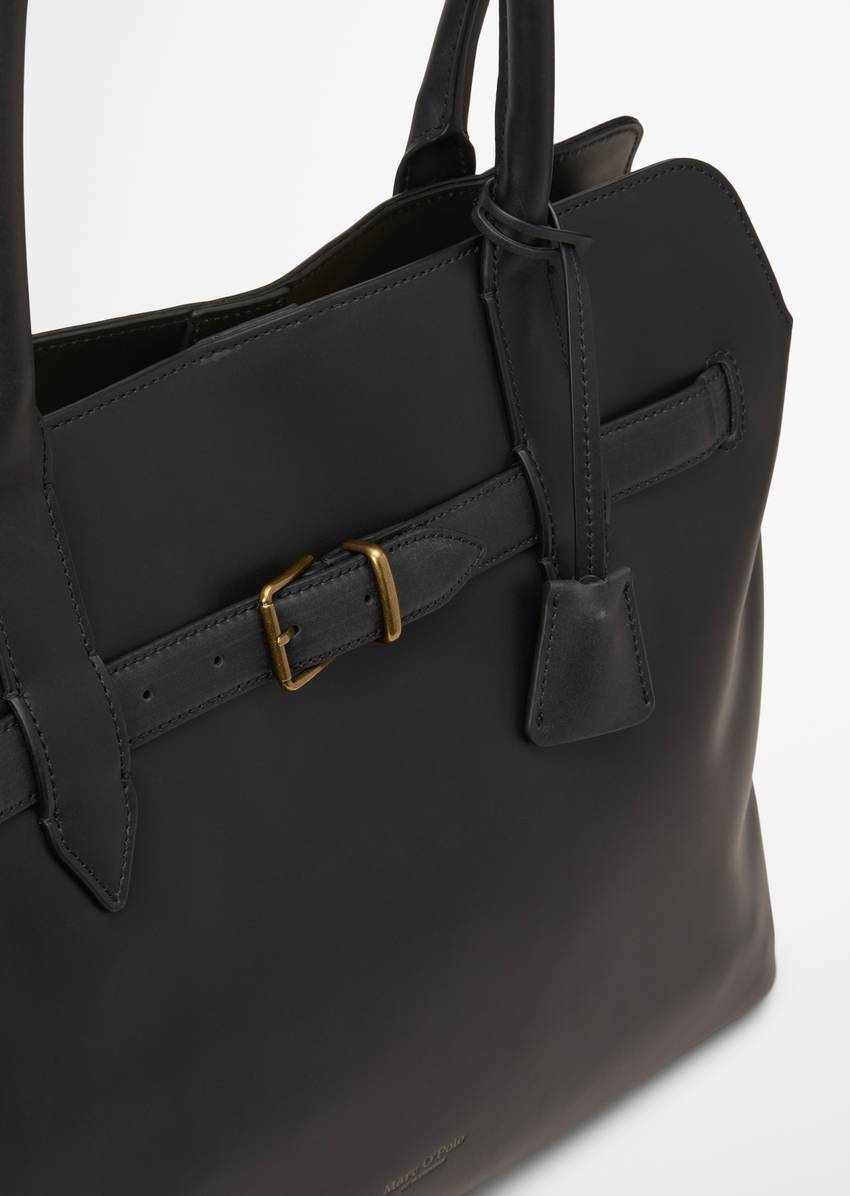 Shopper large made from fine cowhide