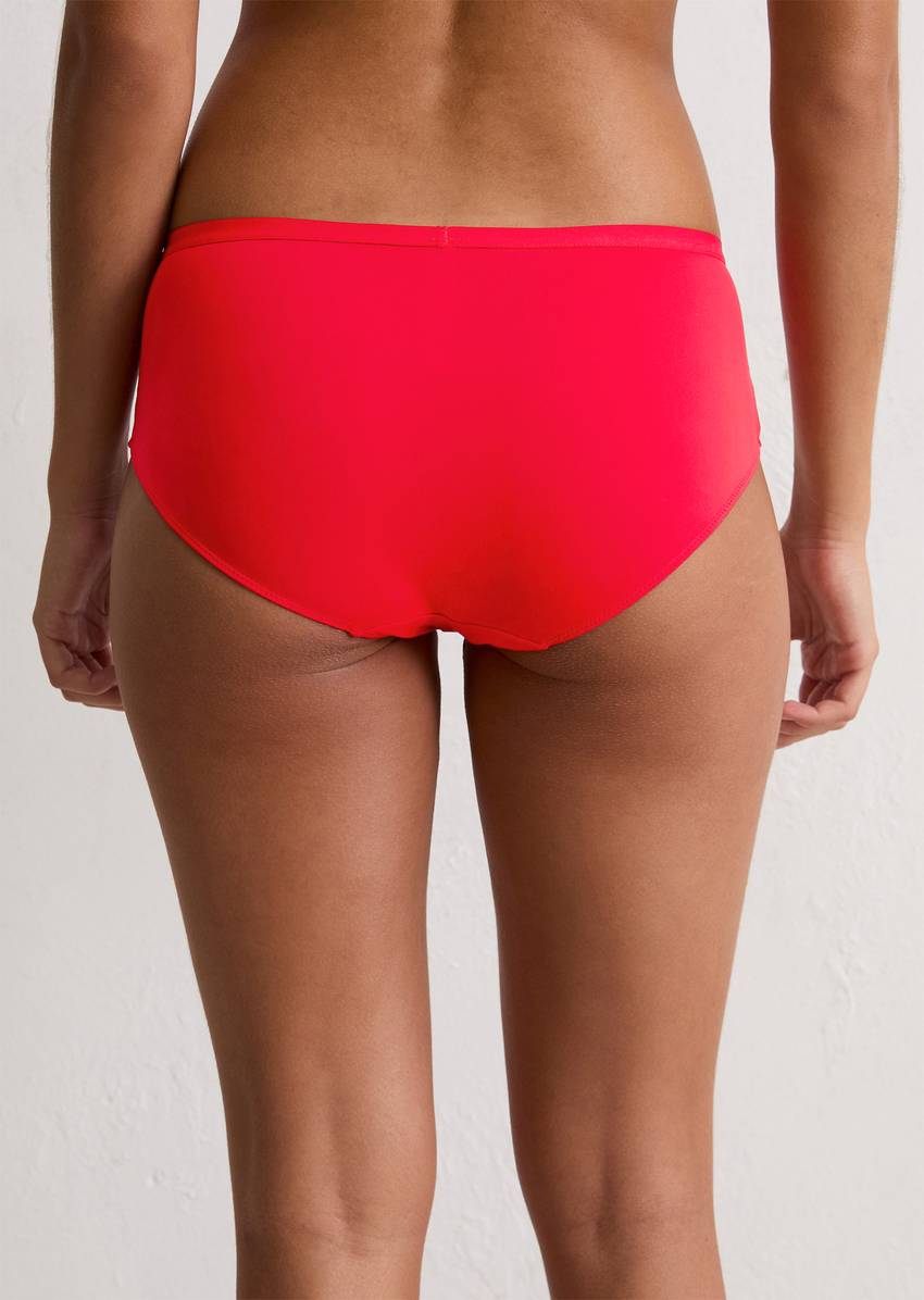 Hipster with lace insert at the side