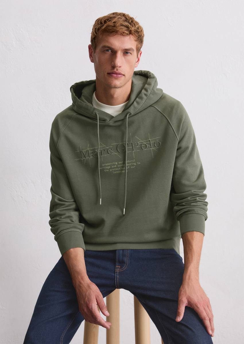 Hoodie regular made from recycled cotton