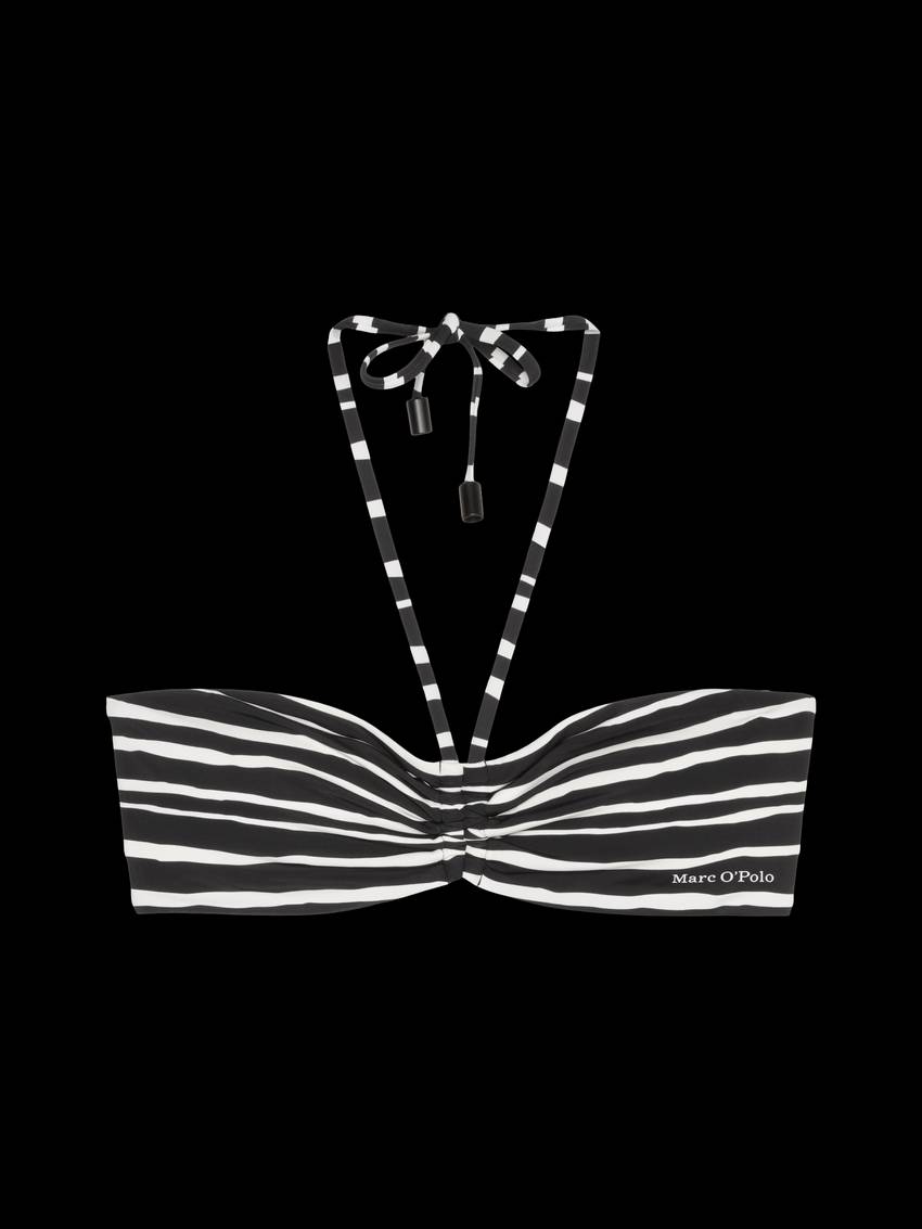 Bandeau bikini top made from recycled material