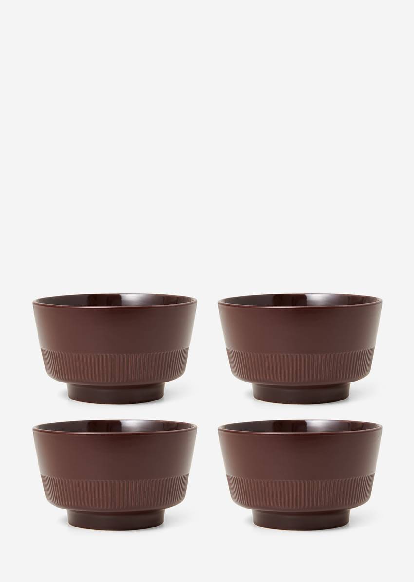 French Bowl Model Moments in set of 4