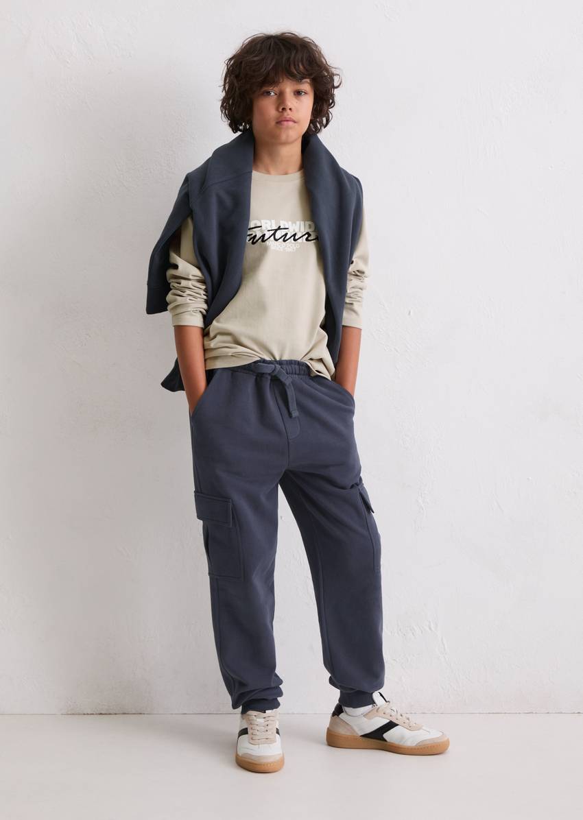 TEENS-BOYS sweatpants made from pure organic cotton
