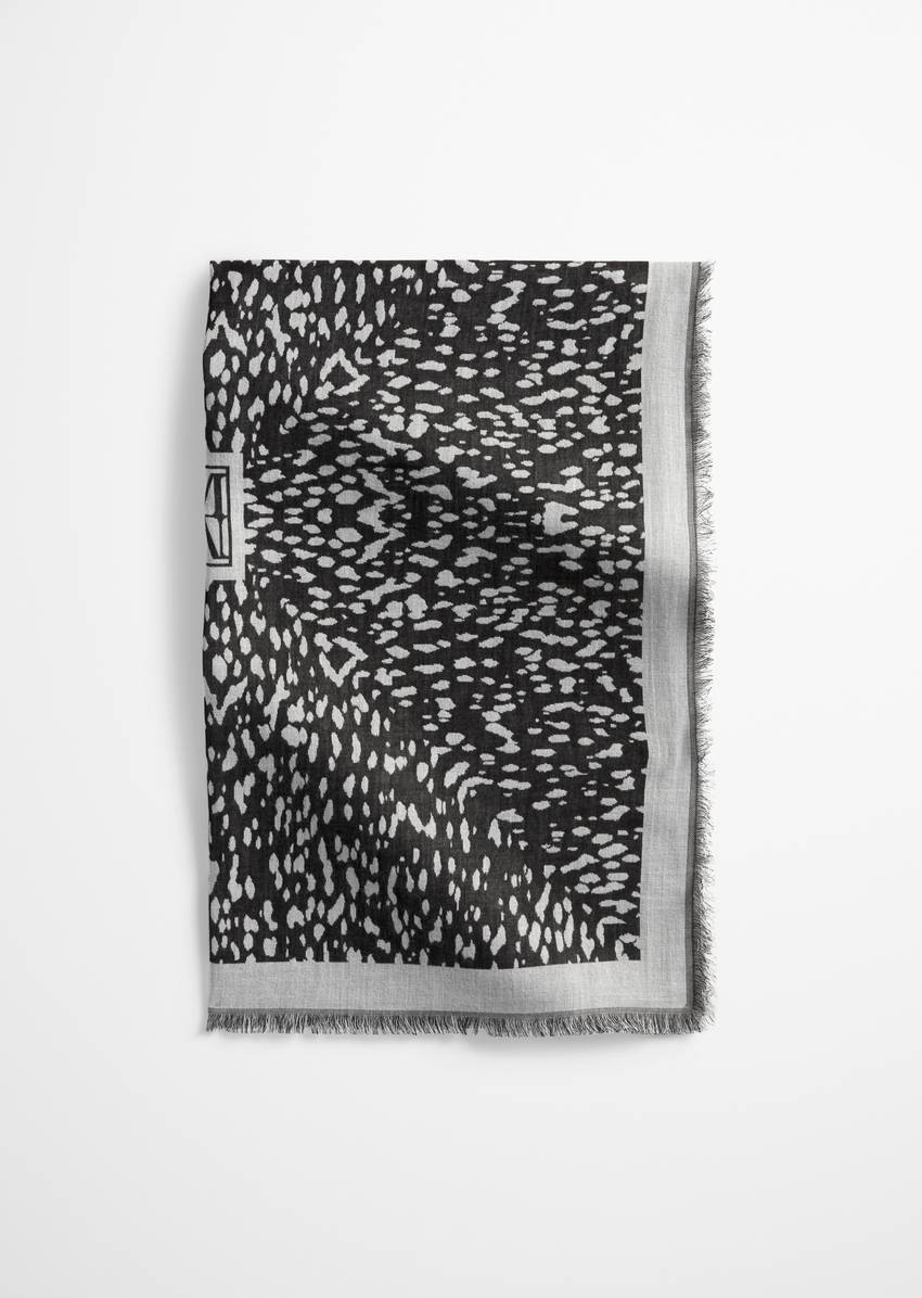 Carré cloth made from organic cotton jacquard