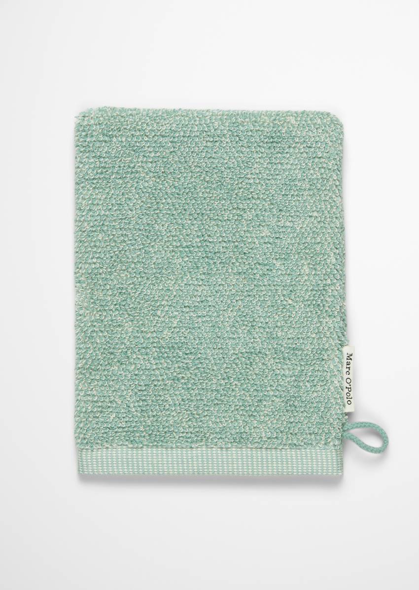 Wash mitt model Timeless melange made from organic cotton terry