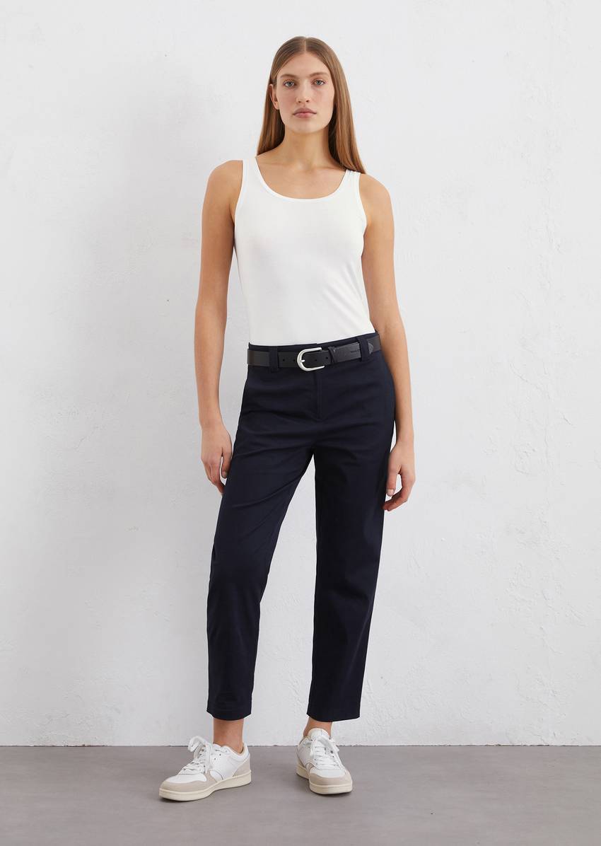 Tank top slim made from stretch single jersey