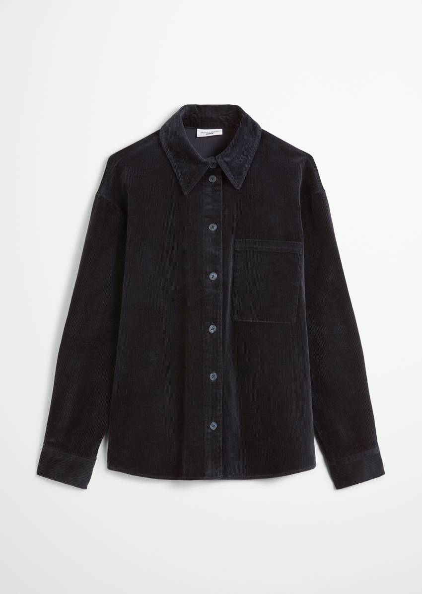 Relaxed blouse made from medium-weight corduroy stretch