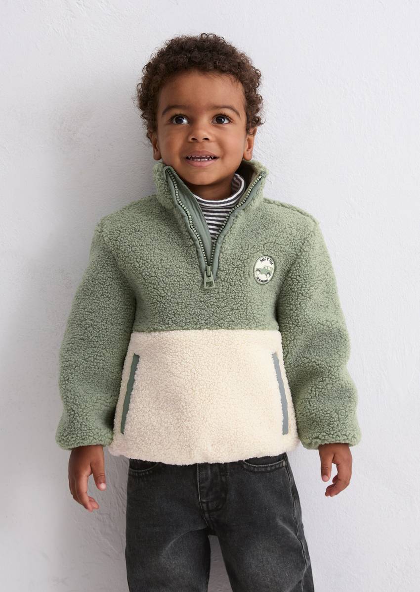 KIDS-BOYS teddy troyer with fleece inside