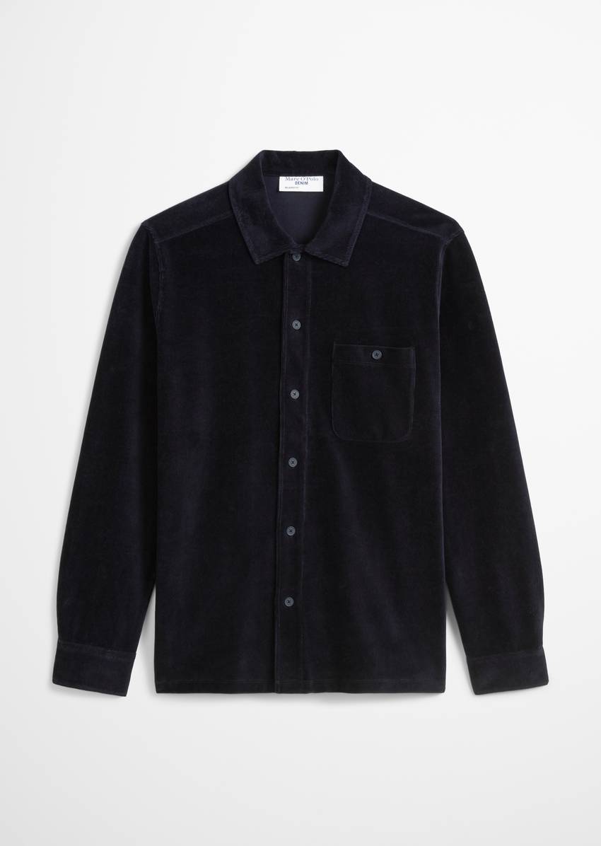 DfC jersey shirt relaxed made from soft terrycloth corduroy