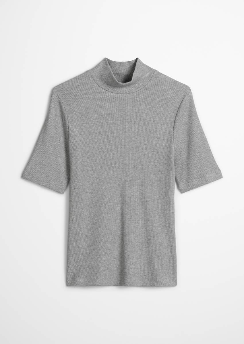 Turtleneck T-shirt slim made from TENCEL™ Modal