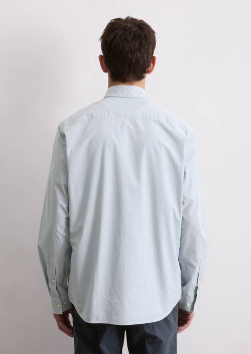 Button-down shirt regular with a fine check pattern