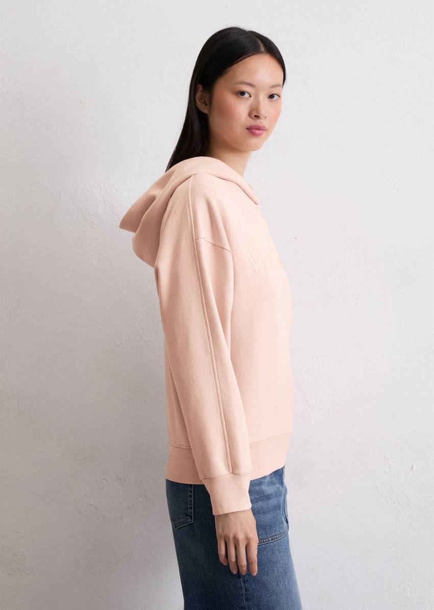 Logo hooded sweatshirt relaxed made from organic cotton