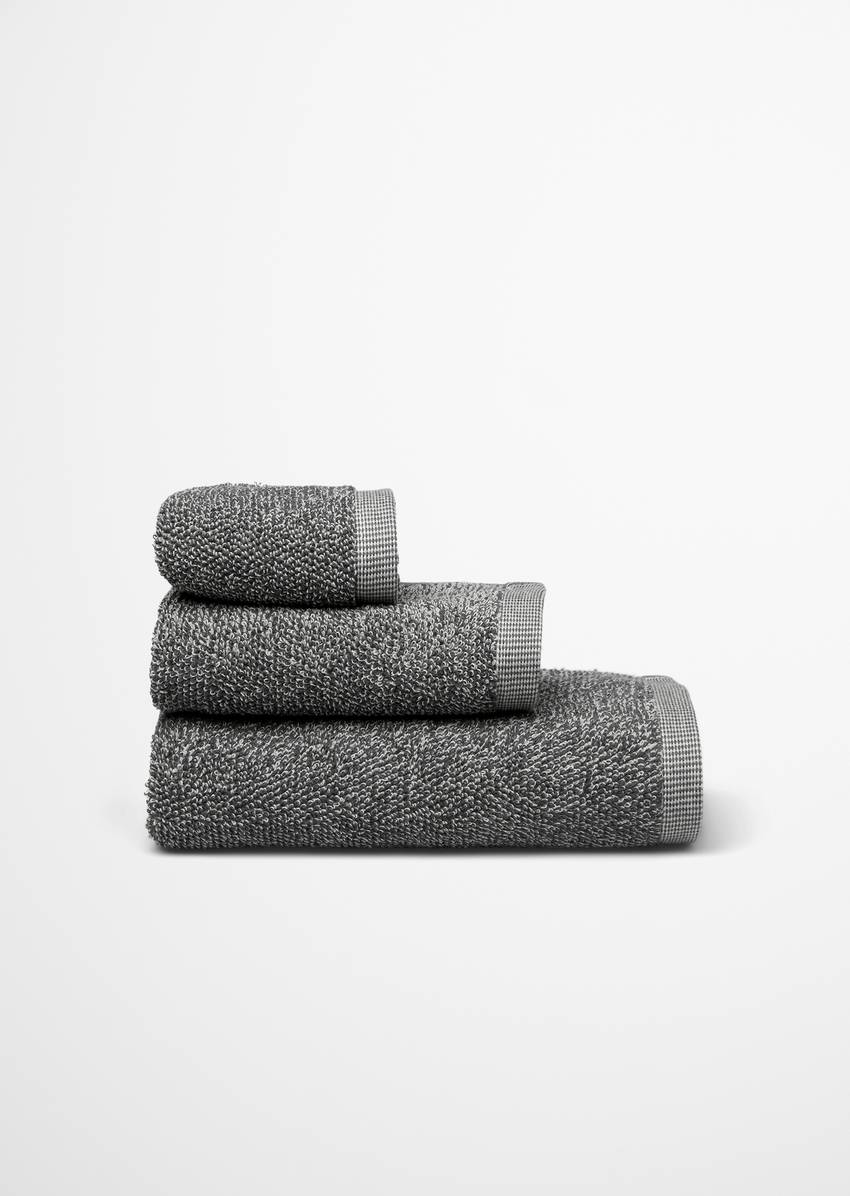 Wash mitt model Timeless melange made from organic cotton terry