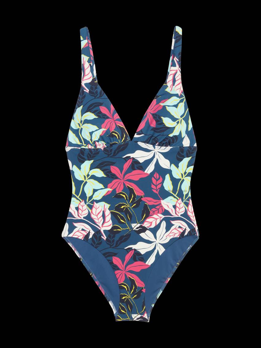 Swimsuit with floral pattern