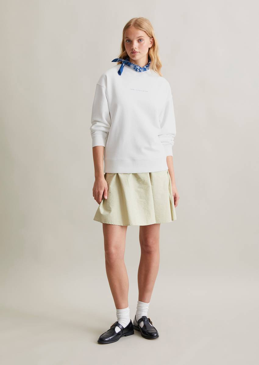 Oversize sweatshirt made from soft French terry