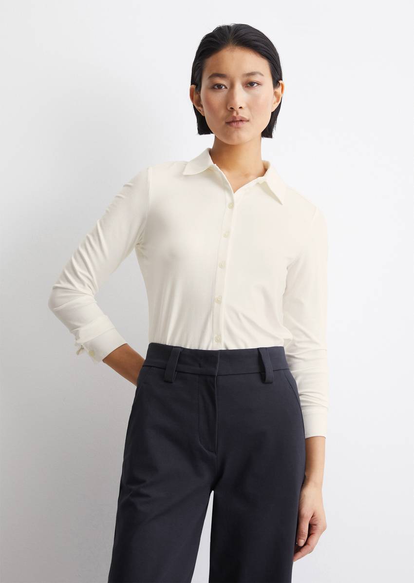 Regular jersey blouse from LENZING™ ECOVERO™