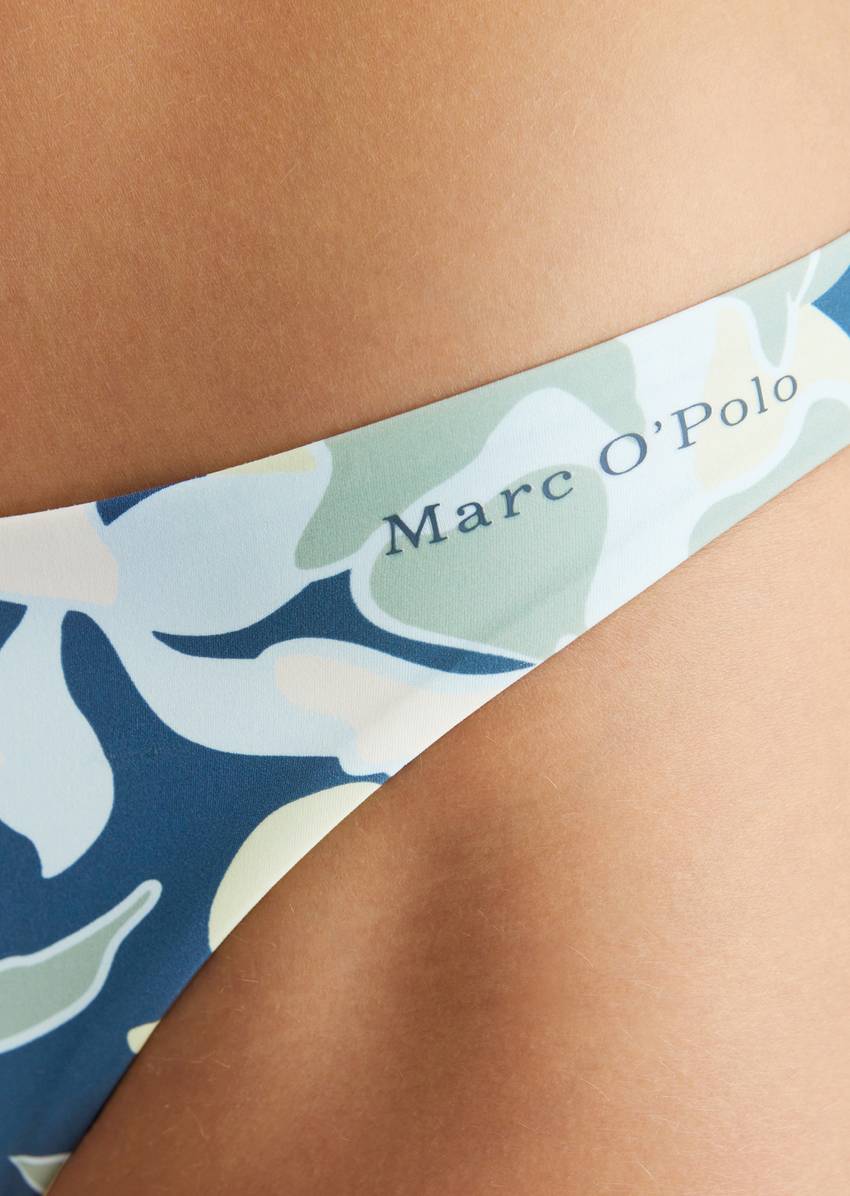 Bikini briefs made from recycled material