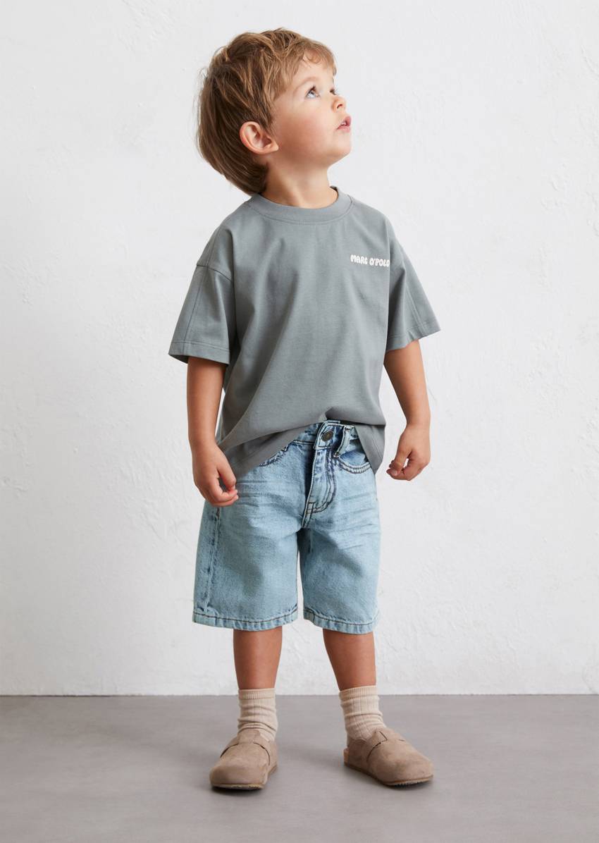 KIDS-BOYS denim shorts made from pure organic cotton