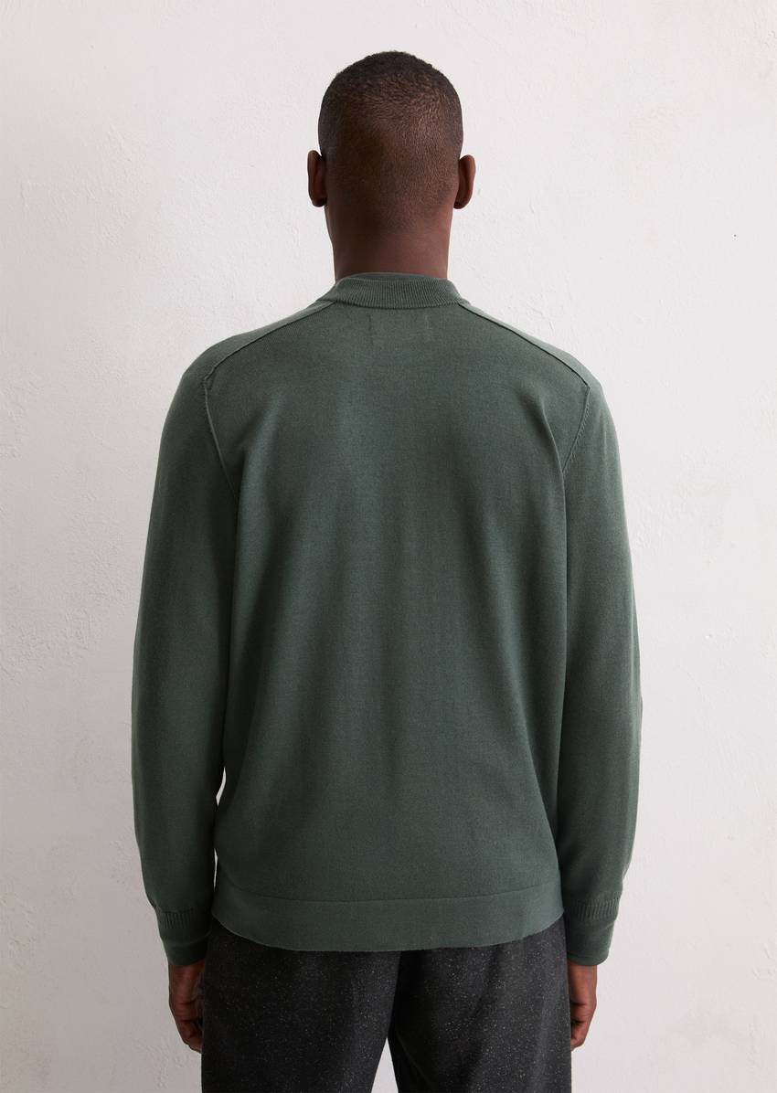 Regular cardigan made from soft merino wool