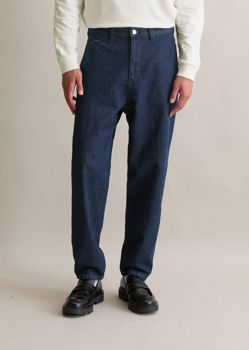 Jeans with European nettle fibers Model Isak relaxed cropped