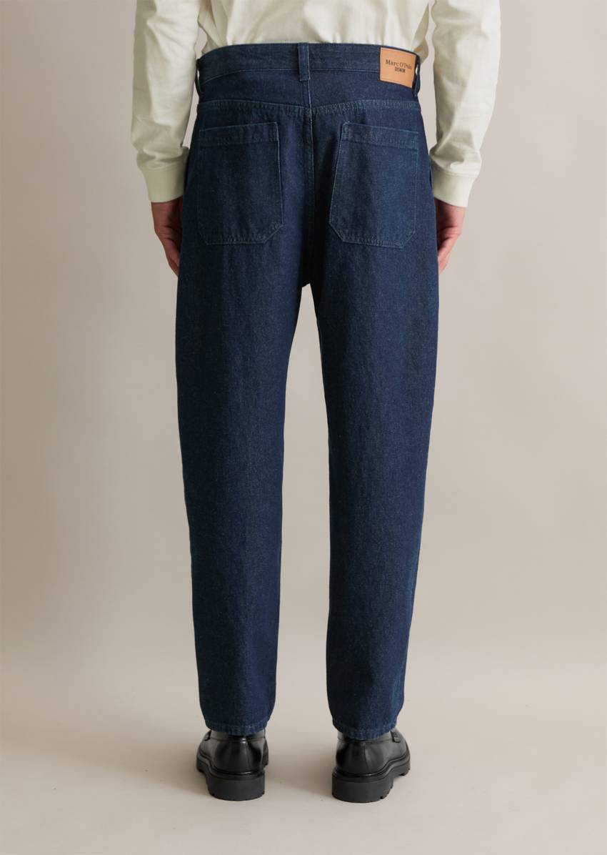 Jeans with European nettle fibers Model Isak relaxed cropped