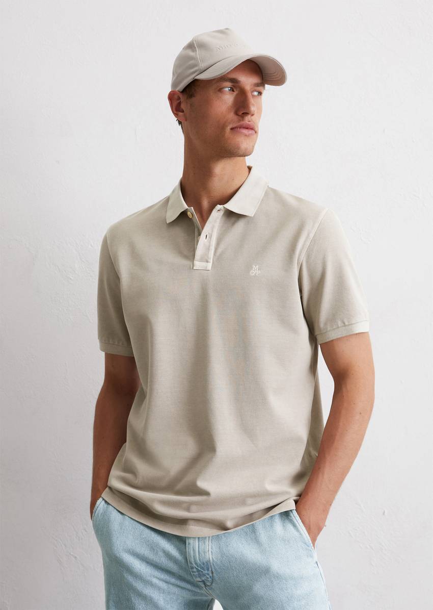 Piqué regular polo shirt made from organic cotton