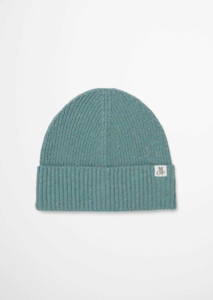 Cap made from a recycled dobby wool mix