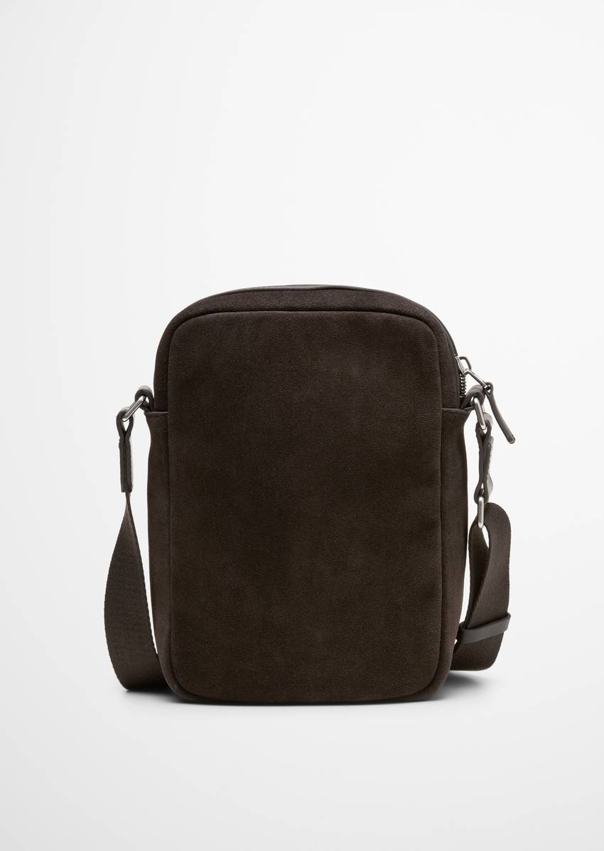 Shoulder bag medium made from high-quality suede