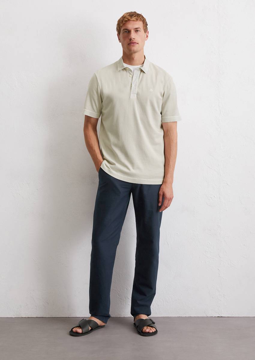 Polo shirt jersey regular made from pure organic cotton
