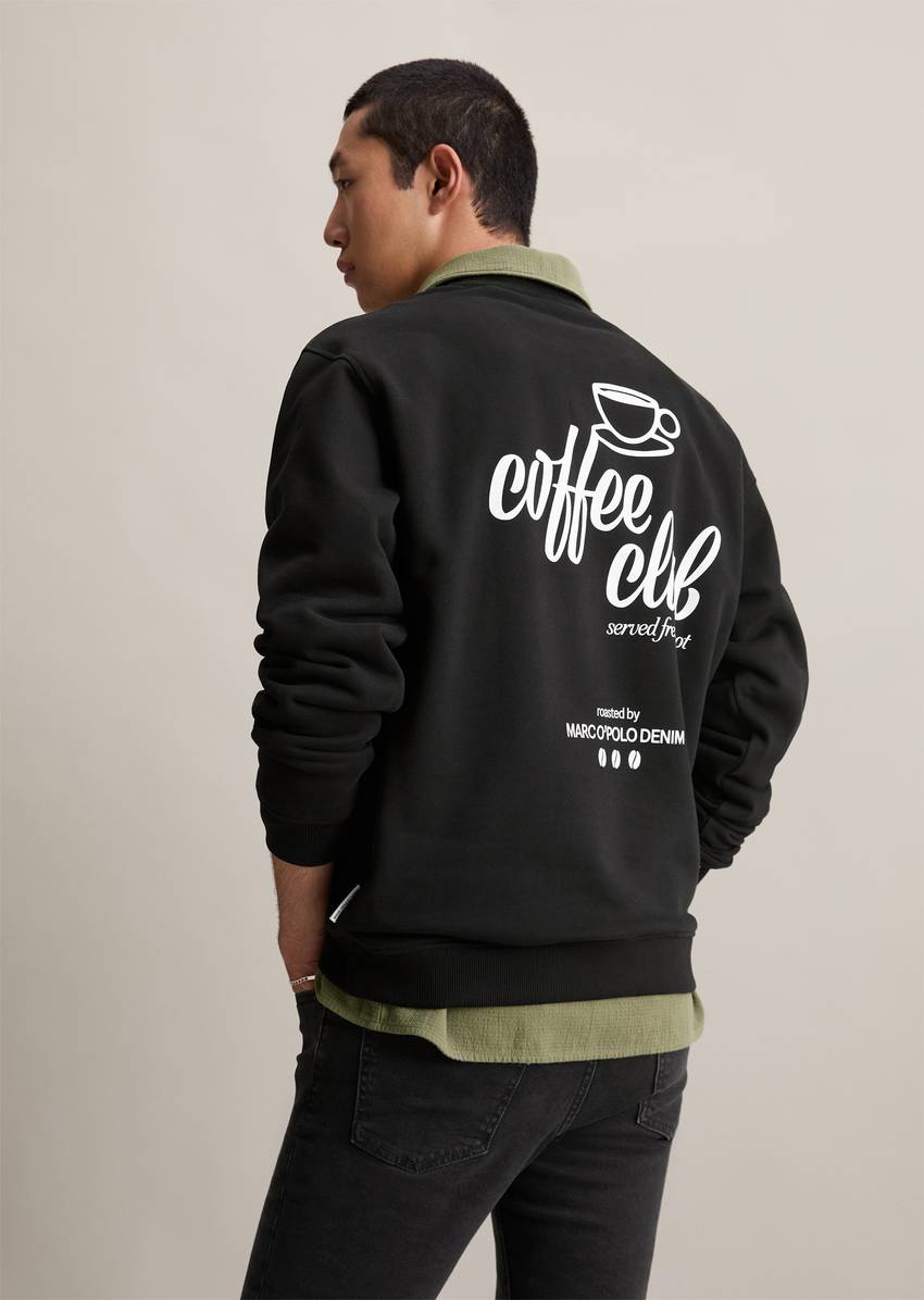 Relaxed sweatshirt with casual back print