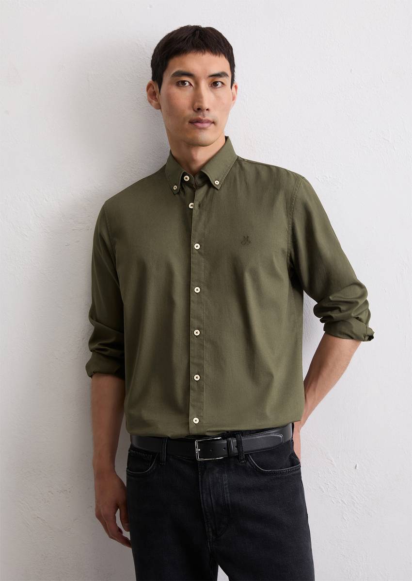 Regular shirt made from organic cotton