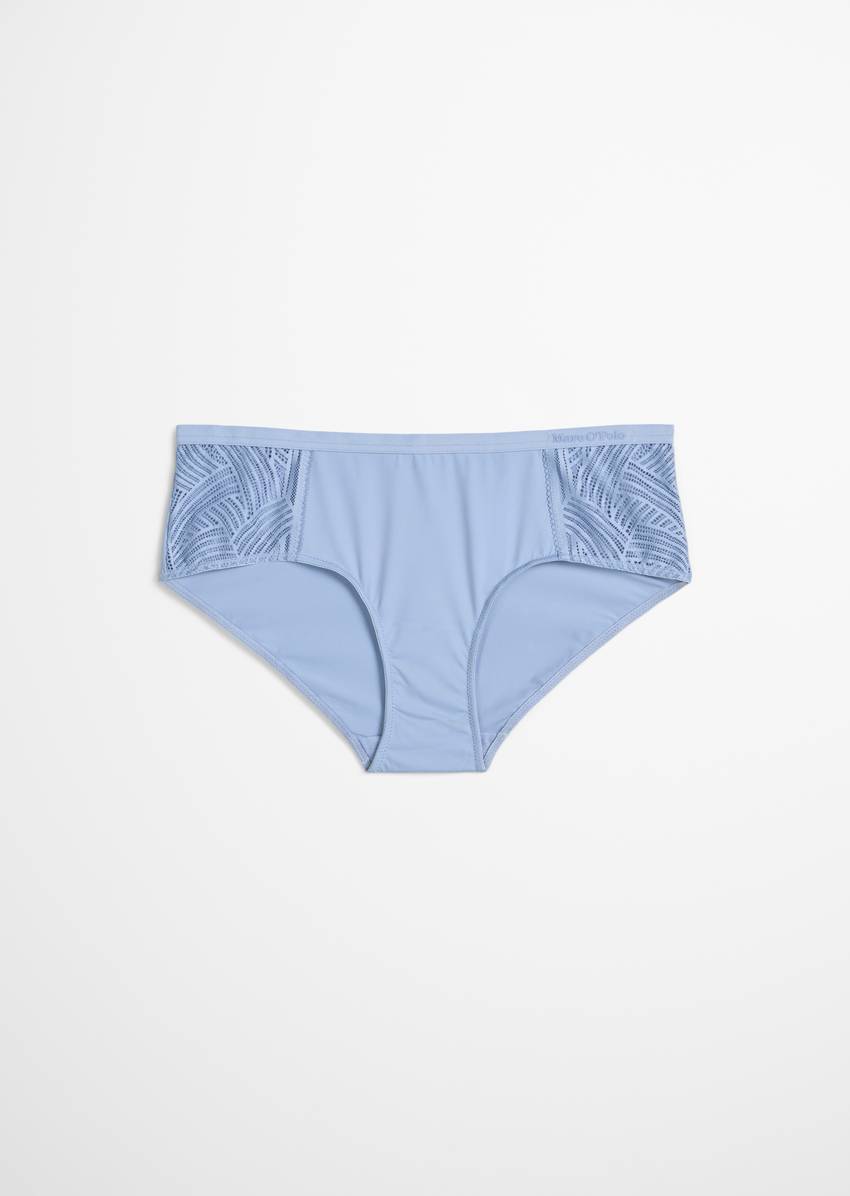 Hipster with lace insert at the side