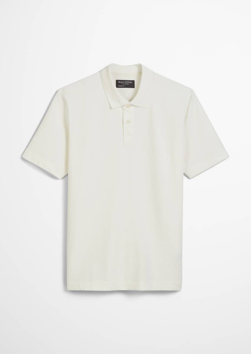 DfC polo shirt seersucker regular made from an organic cotton blend