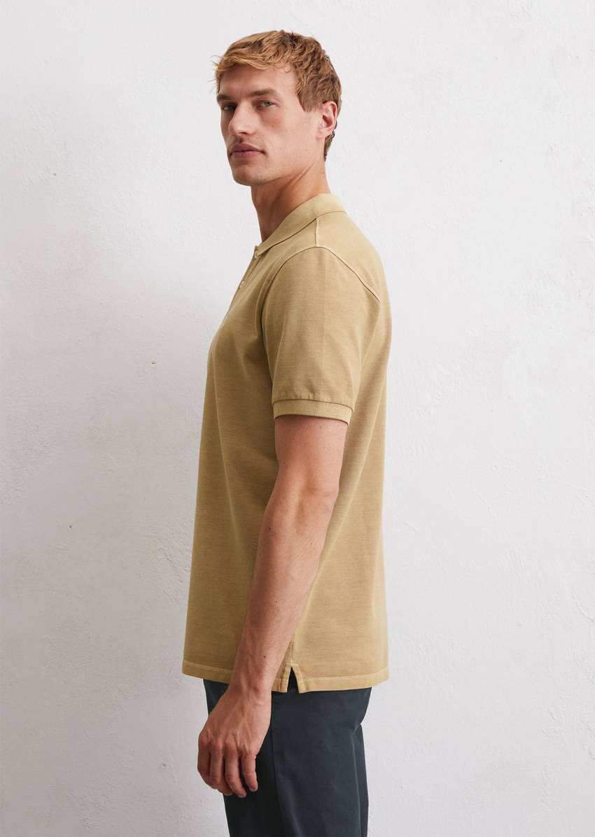 Piqué regular polo shirt made from organic cotton