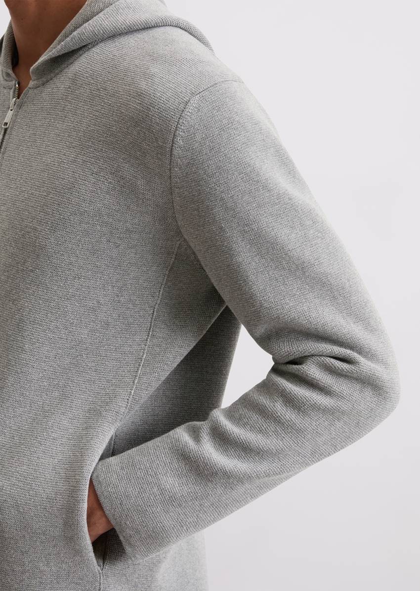 DfC hooded cardigan regular made from pure organic cotton